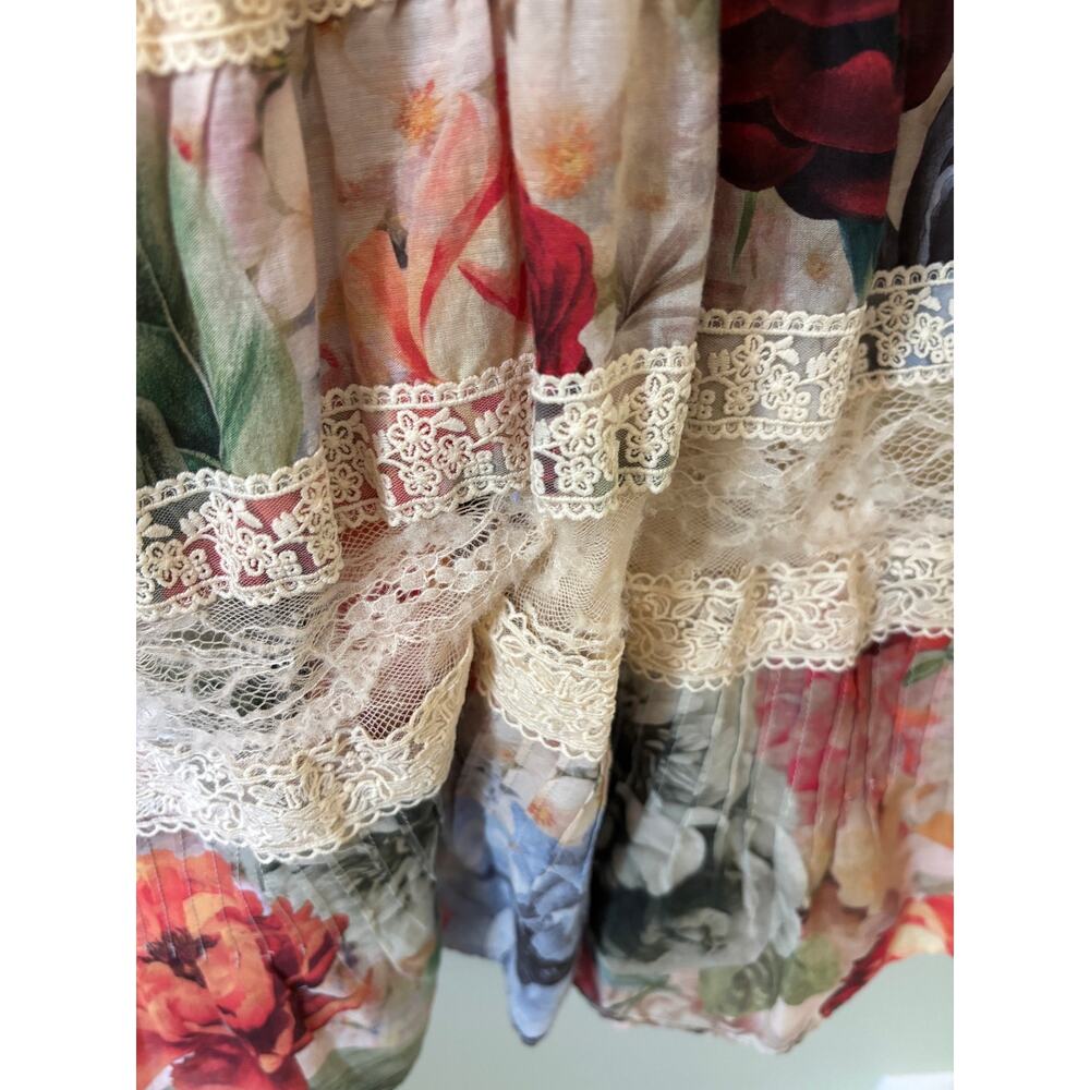 Alice + Olivia "Adira" Maxi Skirt & "Keeley" Flutter Sleeve Top Matching Set - Picture 16 of 16